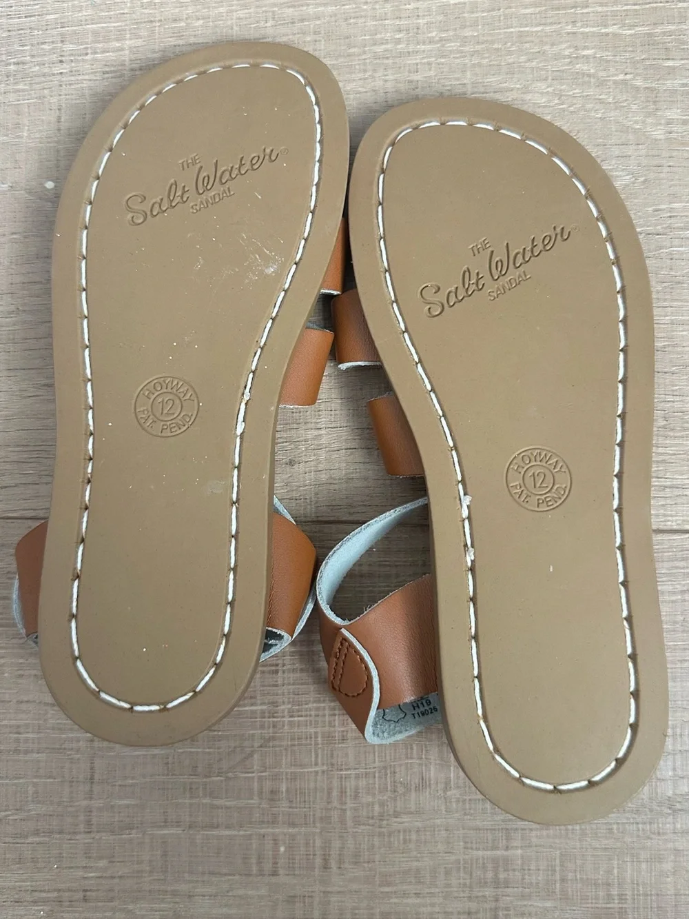 Salt Water Sandals Kids Tan Strappy Buckle Sandals